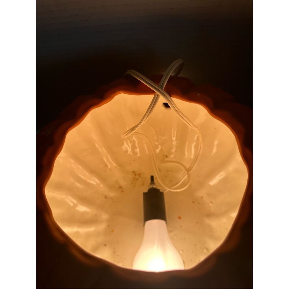 Rare Vintage 1984 Donna Shotto Ceramic Pampkin Lamp 9” See Description - Picture 16 of 16